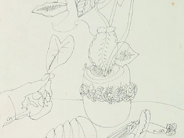 Raphael Domingues. Sin título, 1949 (detalle). Cortesía Museu de Imagens do Inconsciente