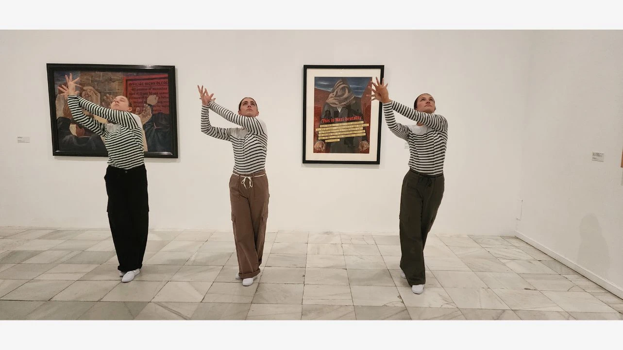 Performance De la no conformidad en el Jardín y salas de exposición del Museo, 2023. Fotografías: Laura Katzman/James Madison University