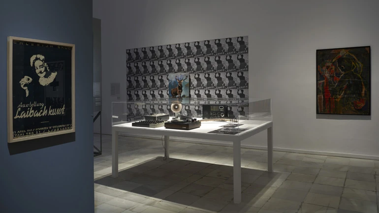 Exhibition view NSK from Kapital to Capital. Neue Slowenische Kunst. An Event of the Final Decade of Yugoslavia