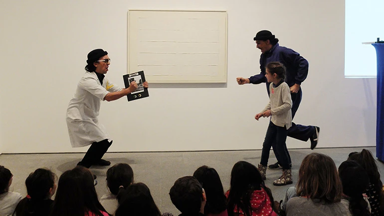 Un momento de la actividad Salto al vacío