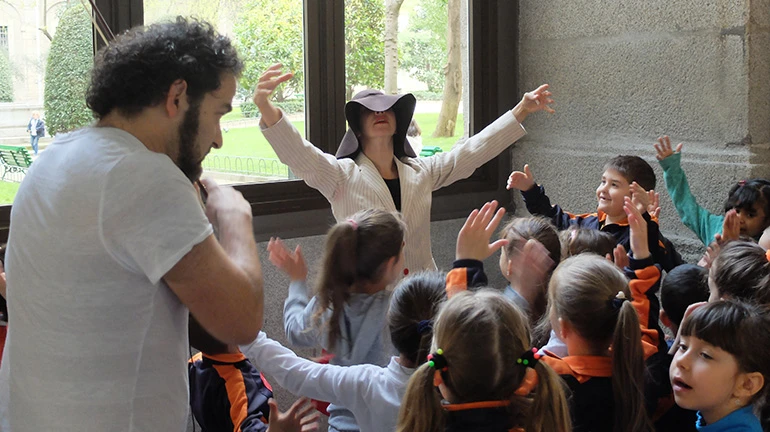 Un momento de la actividad Si fuera un movimiento….