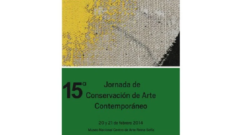 Cartel de la 15ª Jornada de Conservación de Arte Contemporáneo