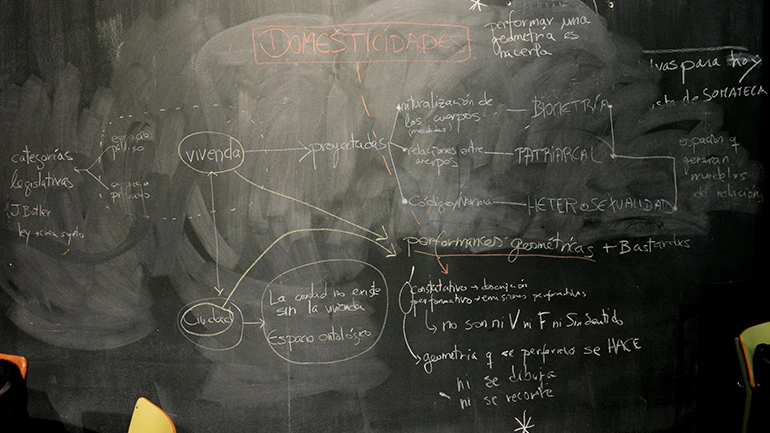 Diana Vázquez. Mapa conceptual de Domesticidades. 2016