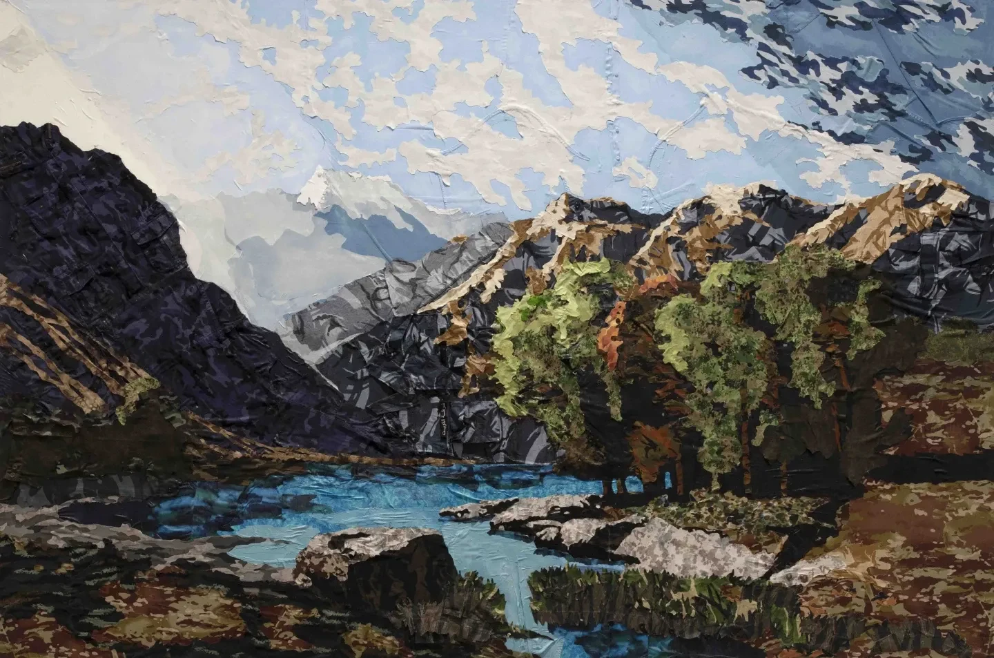 Mateo Maté, "Paisajes de siempre" 18 (Alexandre Calame: "Lago Leman", 1849), 2024