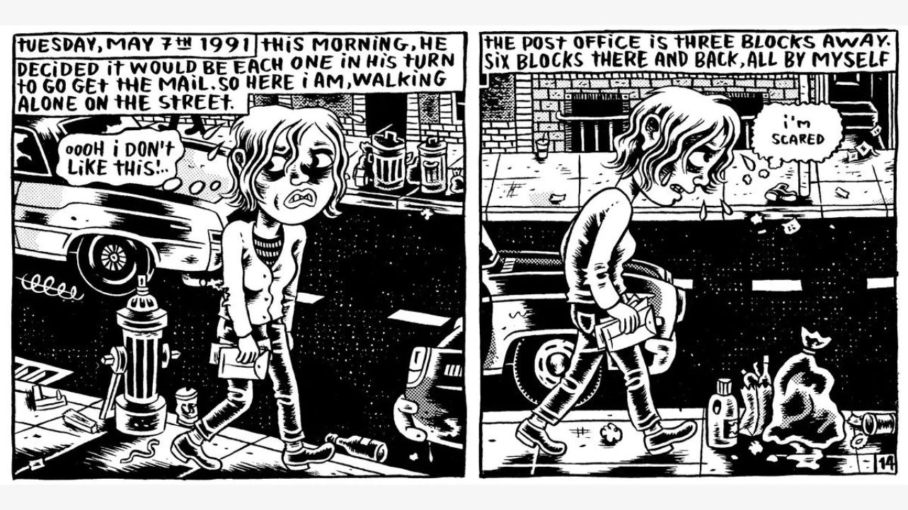 Julie Doucet, viñetas de My New York Diary, 1999. ©Julie Doucet