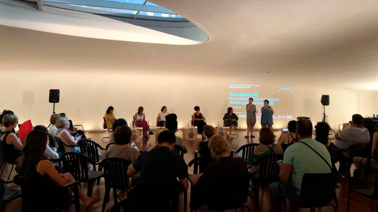 Voces situadas 24. Entre sueños y engaños: la trata como forma de esclavitud en el siglo XXI, 2022. Fotografía: Gala Crerar