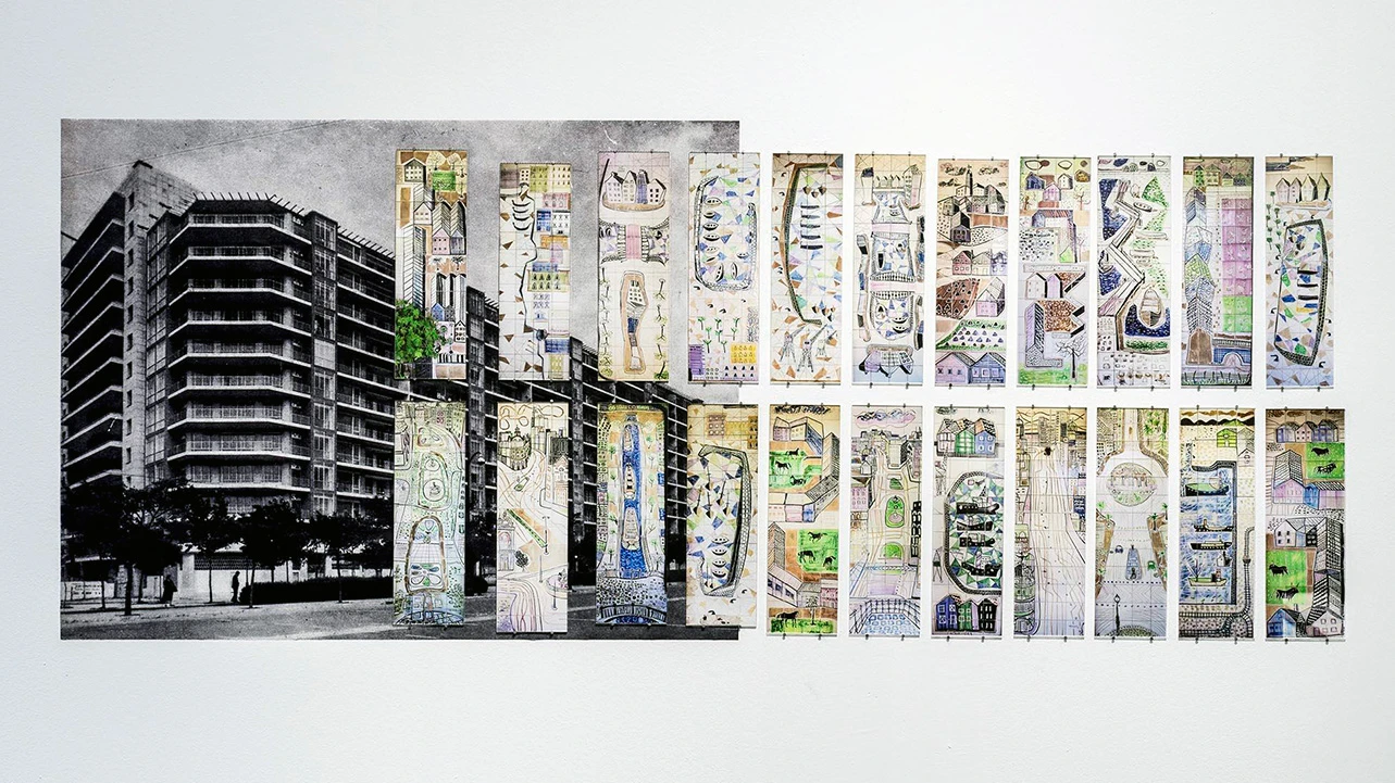 Patricia Esquivias, Murales de cerámica realizados por Manuel S. Molezún y Amadeo Gabino en 1958, 2013-2016. Museo Reina Sofía