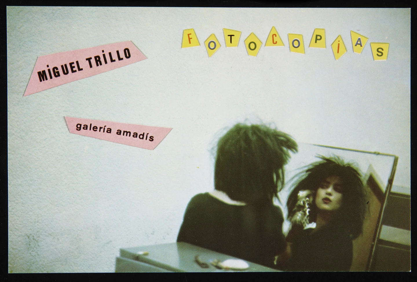 Invitación a la exposición Fotocopias de Miguel Trillo, celebrada en la Galería Amadís, Madrid, 1983. Archivo Miguel Trillo. Biblioteca y Centro de Documentación del Museo Reina Sofía