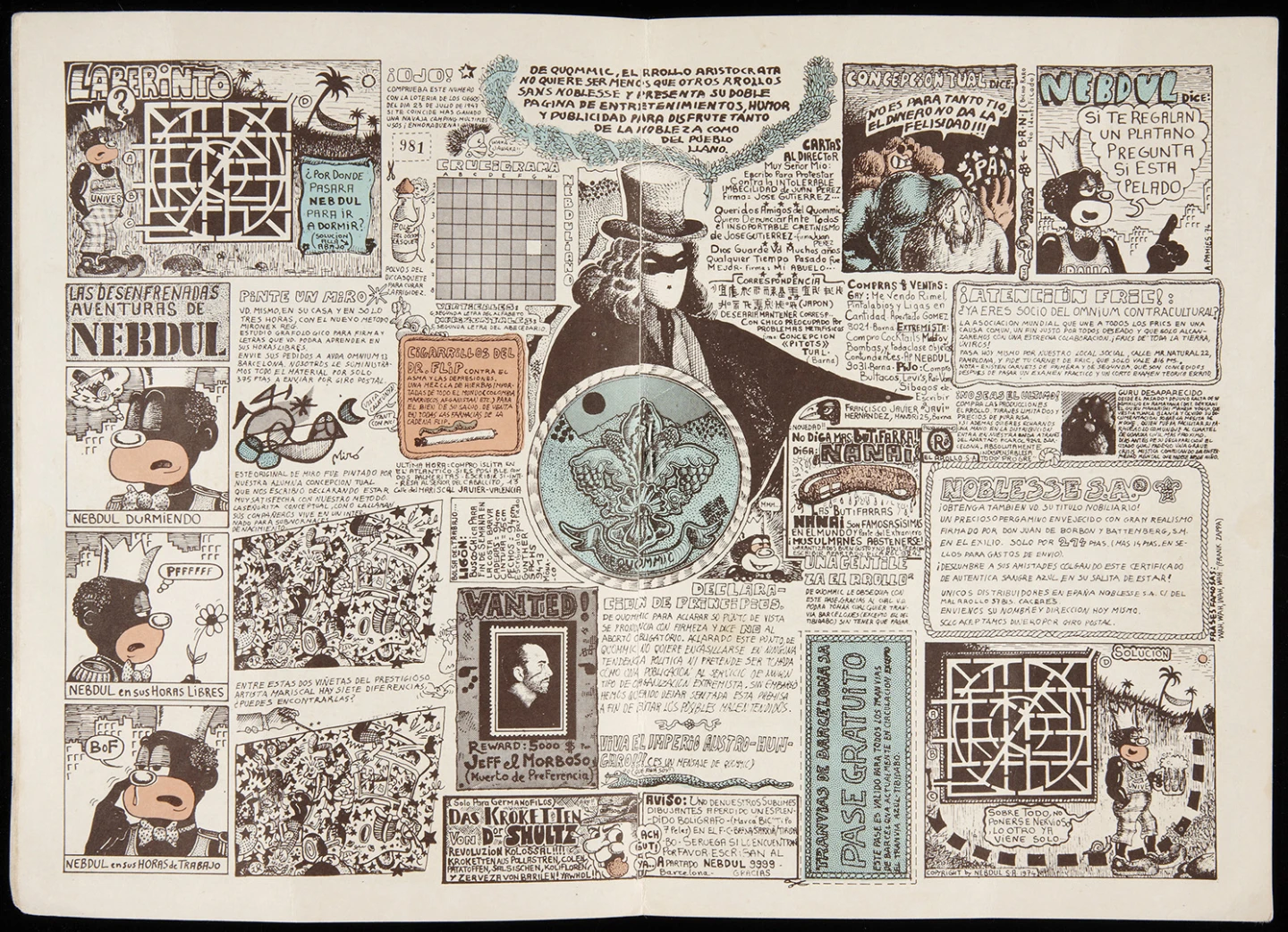 De Quommic, Barcelona, El Rrollo Producciones, 1974. Fondo Colección Nazario. Biblioteca y Centro de Documentación del Museo Reina Sofía