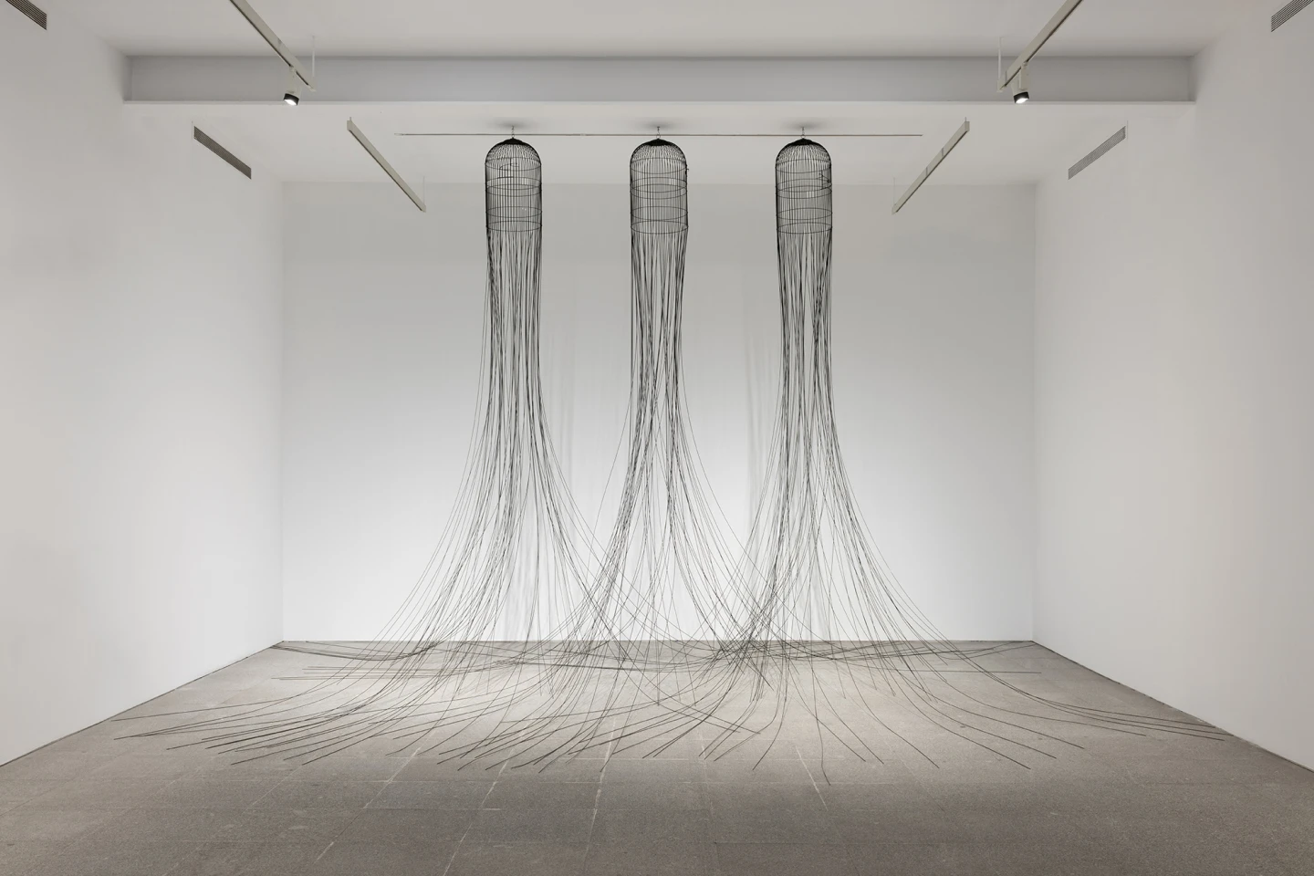 Pepe Espaliú, Sin título (Tres jaulas),1992. Museo Reina Sofía.  Fotografía: Roberto Ruiz. © Pepe Espaliú, VEGAP, Madrid, 2026 