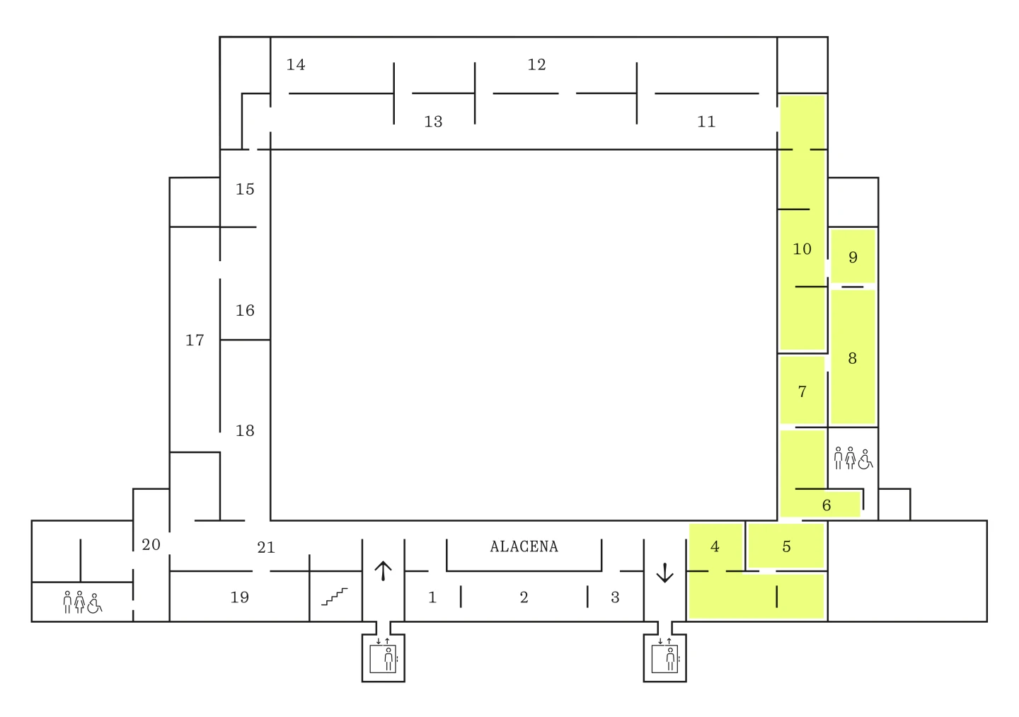 Colección Arte Contemporáneo: 1975 - Presente. Mapa del Itinerario I