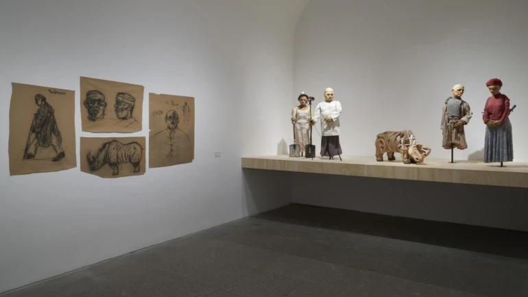 Vistas de la exposición William Kentridge. Basta y sobra