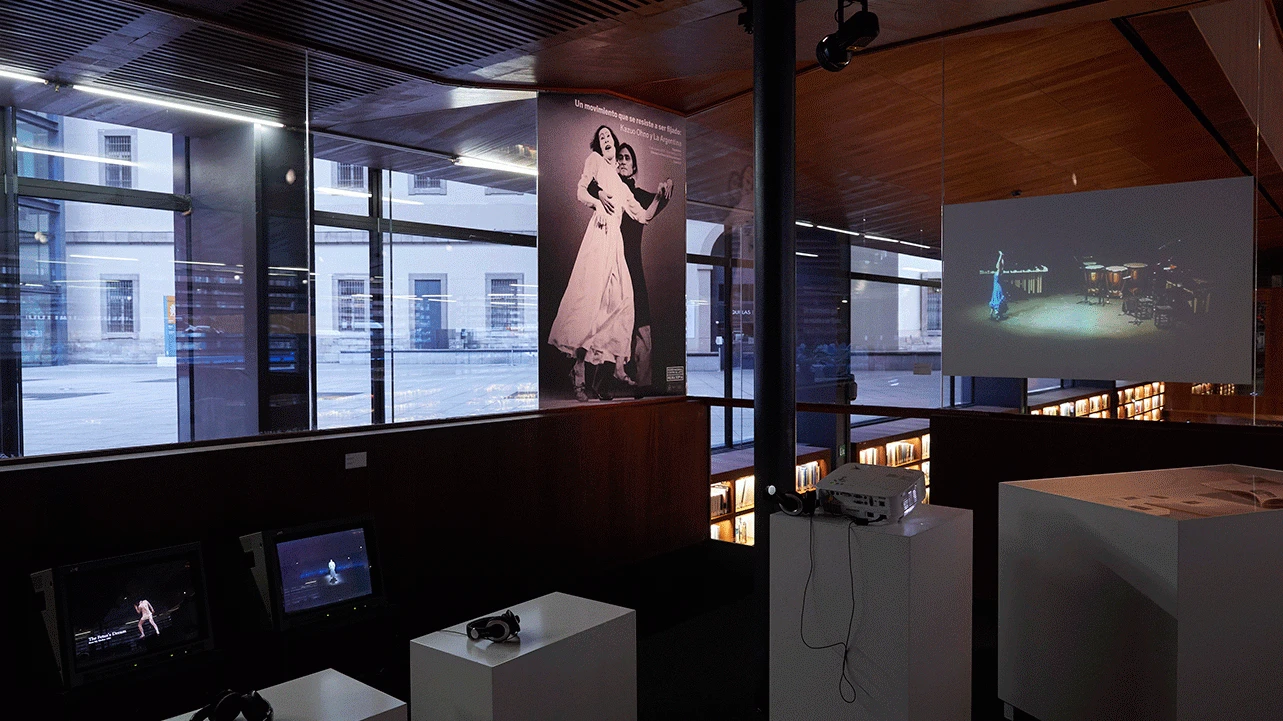 Vista de la exposición Un movimiento que se resiste a ser fijado: Kazuo Ohno y La Argentina, 2018. Fotografía: Joaquín Cortés/Román Lores. Museo Reina Sofía