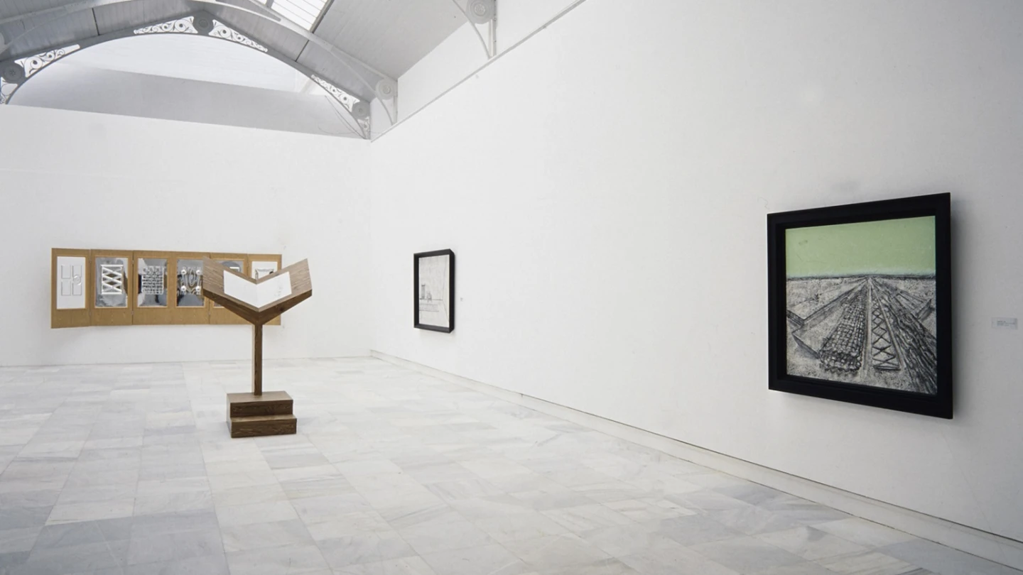 Vista de sala de la exposición. Richard Artschwager, 1989