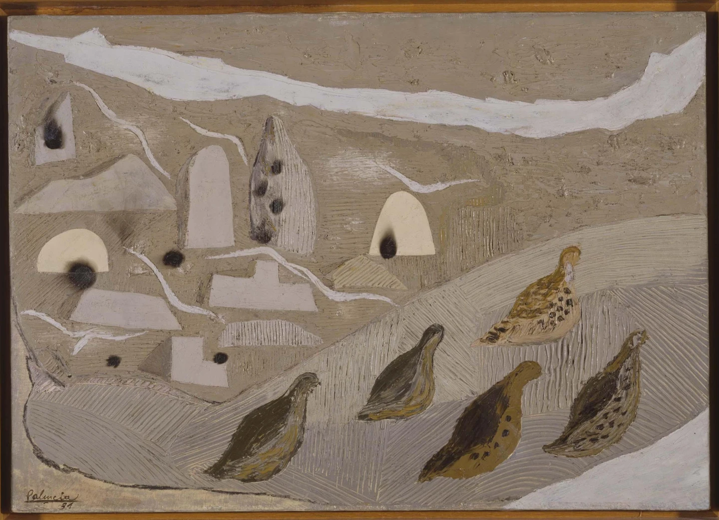 Benjamín Palencia. Tierras silúricas / Las perdices, 1931. Pintura. Colección Museo Nacional Centro de Arte Reina Sofía, Madrid