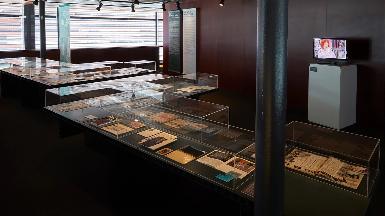 Vista de la muestra documental Crónicas de un discurso. La Galería Juana Mordó en el arte posfranquista, 2022