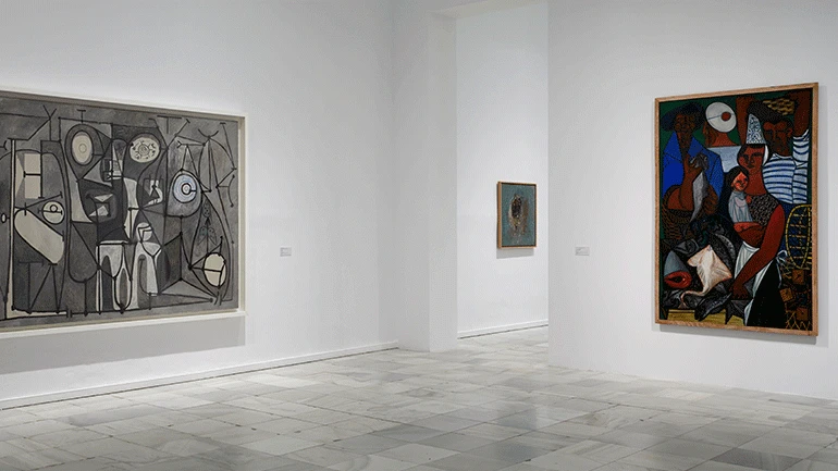 Vista de la exposición París pese a todo. Artistas extranjeros, 1944-1968, 2018