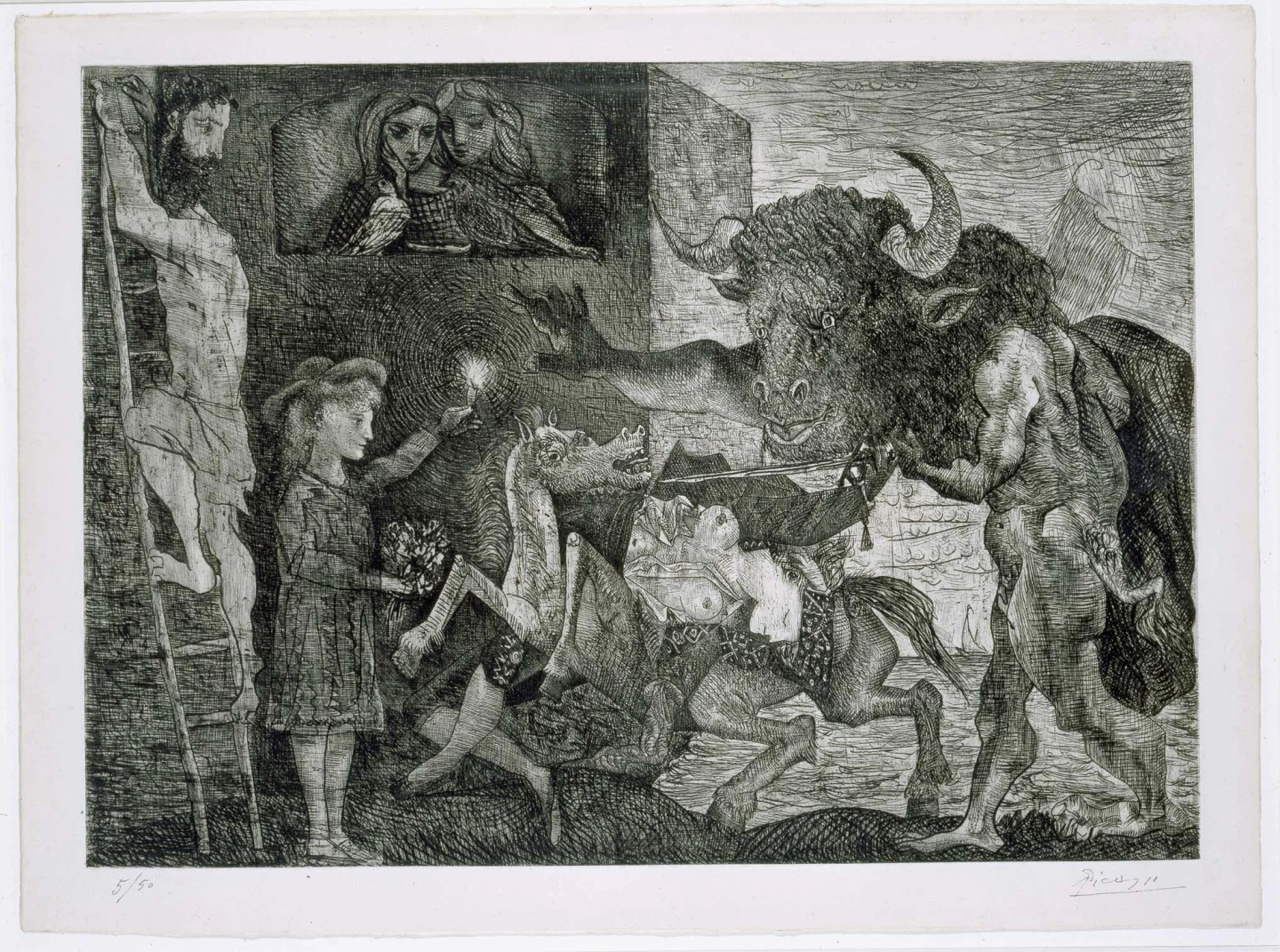 Pablo Picasso. Minotauromaquia, 1935. Graphic Art. Museo Nacional Centro de Arte Reina Sofía Collection, Madrid