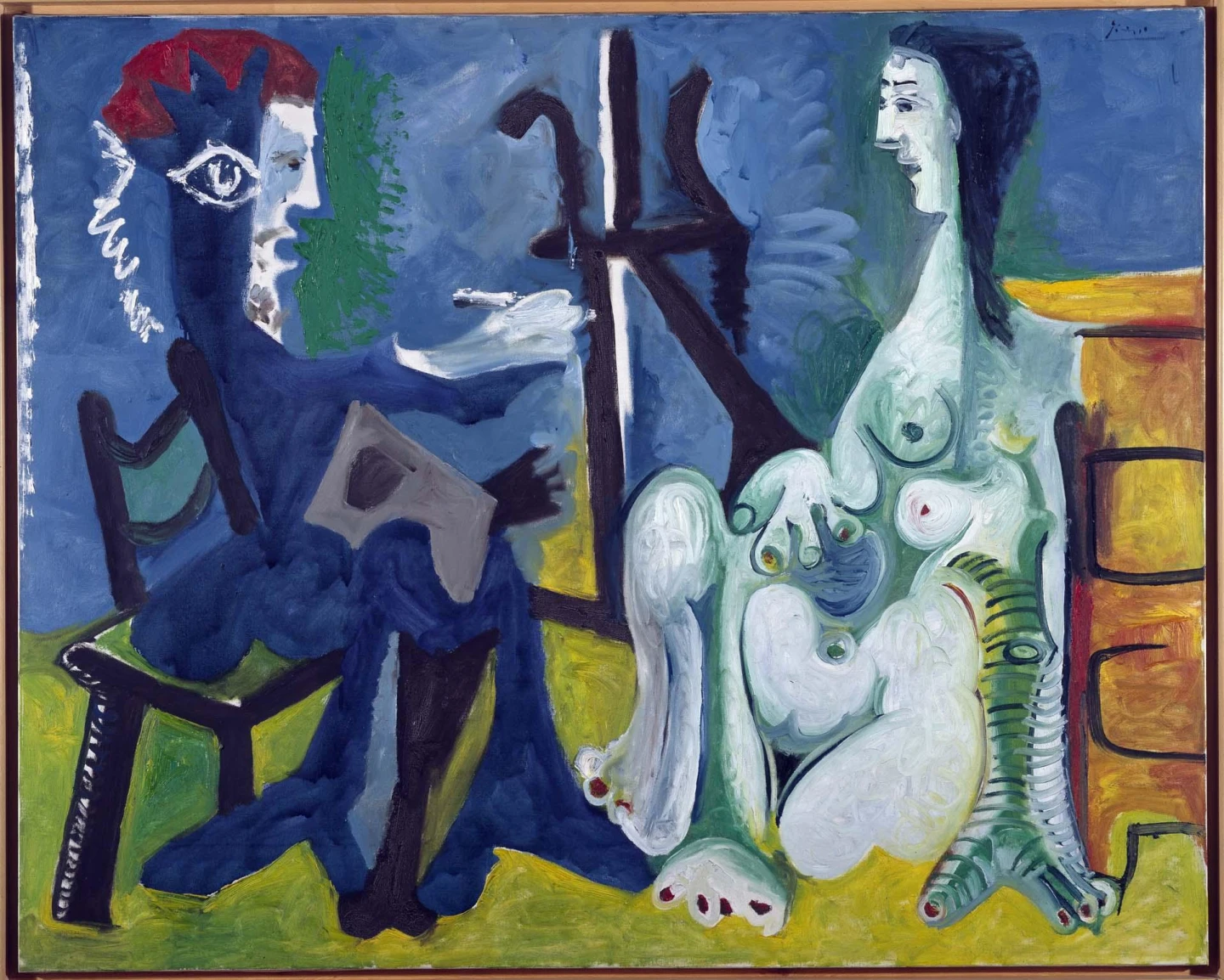 Pablo Picasso. El pintor y la modelo, 1963. Pintura. Colección Museo Nacional Centro de Arte Reina Sofía, Madrid