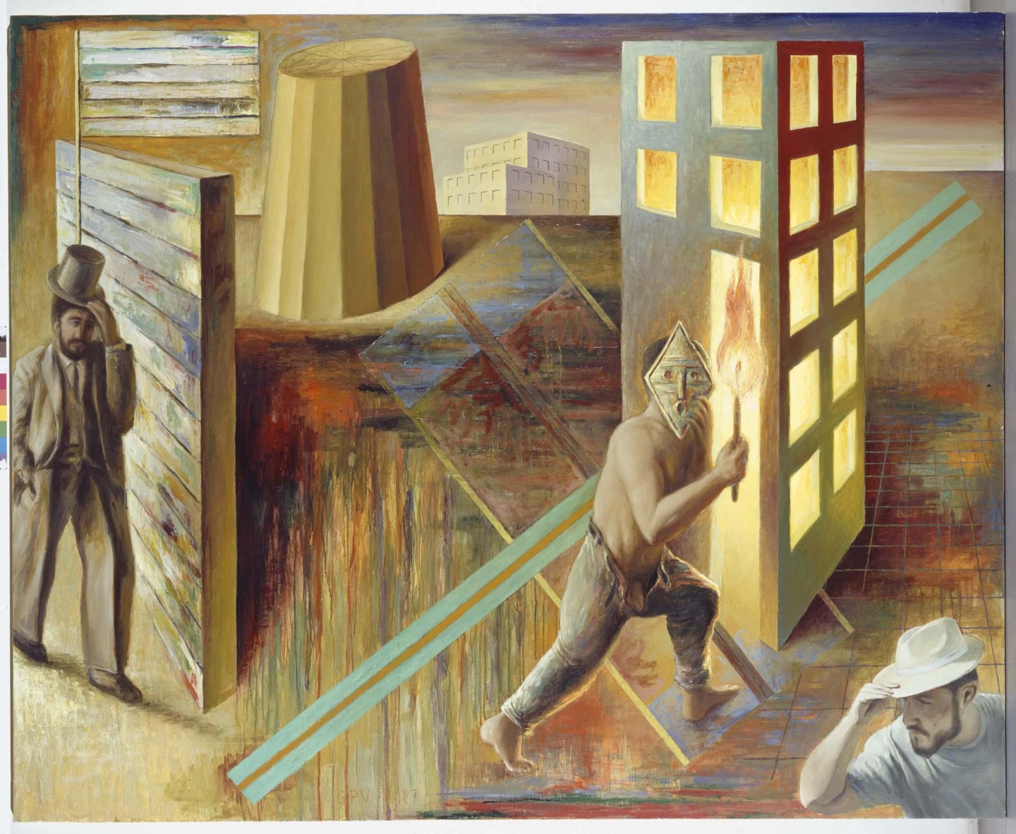 Guillermo Pérez Villalta. La juventud de los héroes, 1987. Pintura. Colección Museo Nacional Centro de Arte Reina Sofía, Madrid