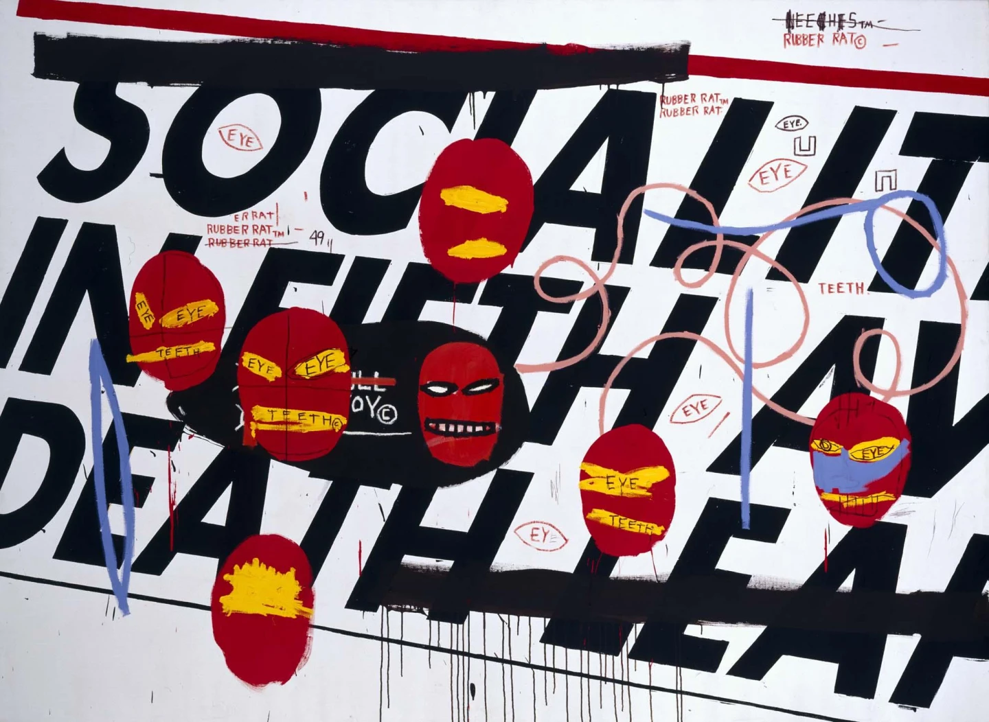Andy Warhol y Jean-Michel Basquiat. Socialite (Celebridad), 1984. Pintura. Colección Museo Nacional Centro de Arte Reina Sofía, Madrid