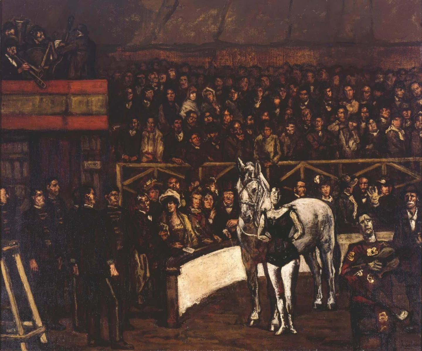 José Gutiérrez Solana. El circo, ca. 1917-1920. Pintura. Colección Museo Nacional Centro de Arte Reina Sofía, Madrid