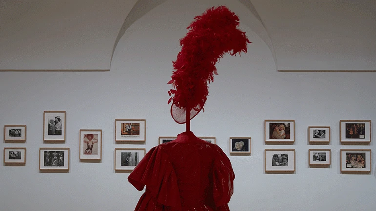 Vista de la exposición Musas insumisas. Delphine Seyrig y los colectivos de vídeo feminista en Francia en los 70 y 80