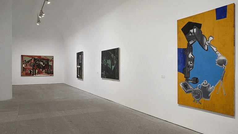 Vista de la exposición Miguel Ángel Campano. D’après