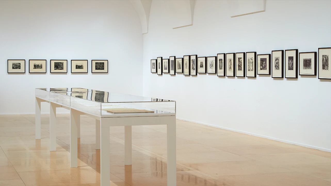 Vista de la exposición De Posada a Isotype, de Kollwitz a Catlett, 2022