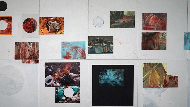 Vista de la exposición Henrik Olesen