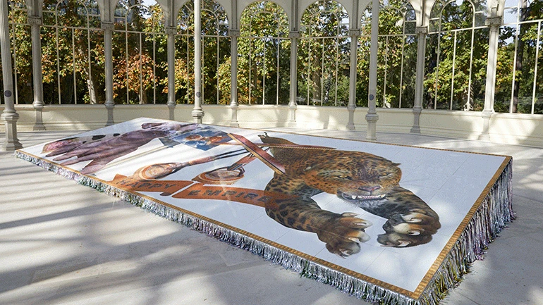 Vista de la exposición Hassan Khan. Las llaves del reino