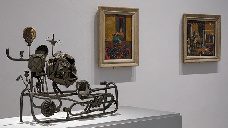 Vista de la exposición París pese a todo. Artistas extranjeros, 1944-1968, 2018