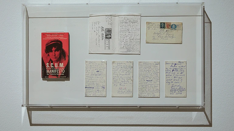 Vista de la exposición Musas insumisas. Delphine Seyrig y los colectivos de vídeo feminista en Francia en los 70 y 80