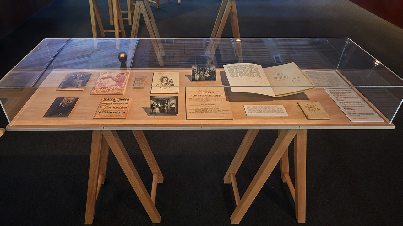 Vista de la exposición Texto e imagen, simbiosis perfecta. José García Tella a través de su archivo personal. Museo Reina Sofía, 2023