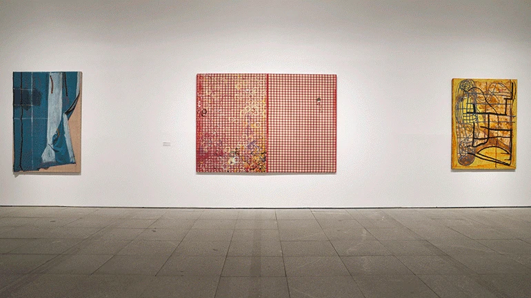 Vista de la exposición Miguel Ángel Campano. D’après