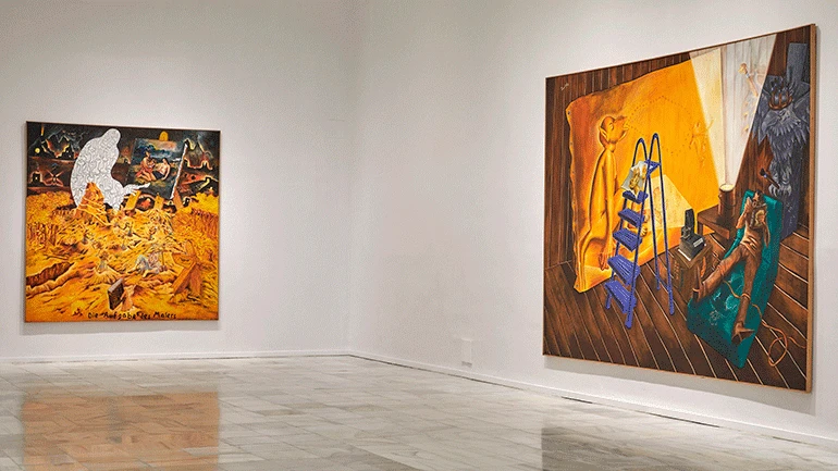 Vista de la exposición Jörg Immendorff. La tarea del pintor