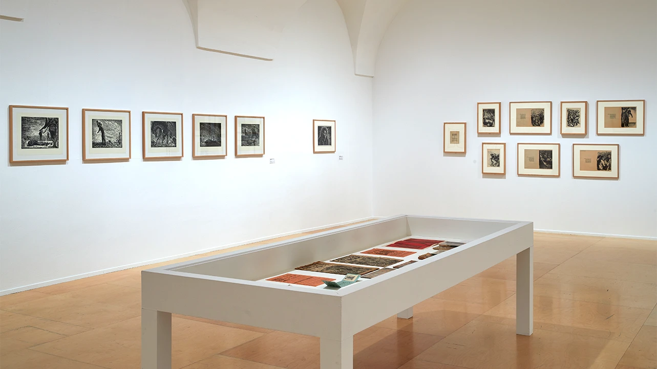 Vista de la exposición De Posada a Isotype, de Kollwitz a Catlett, 2022