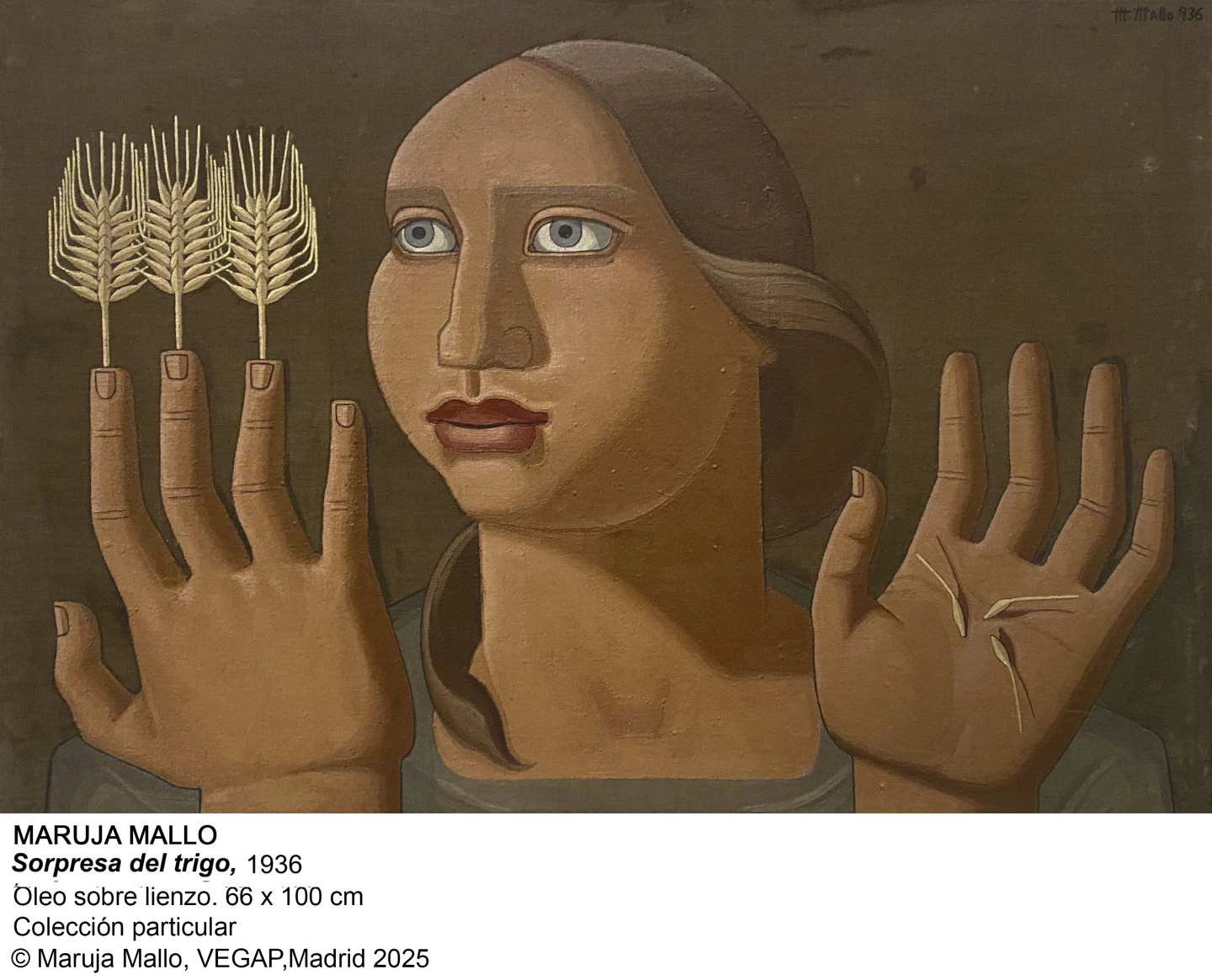 Maruja Mallo, Sorpresa del trigo, 1936. Colección particular. © Maruja Mallo, VEGAP, Madrid 2025