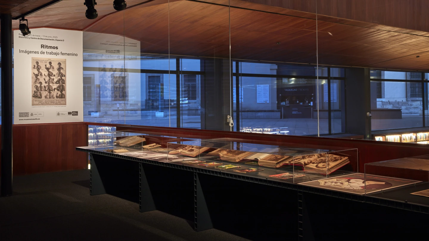 Vista de la exposición Ritmos. Imágenes de trabajo femenino. Museo Reina Sofía, 2025