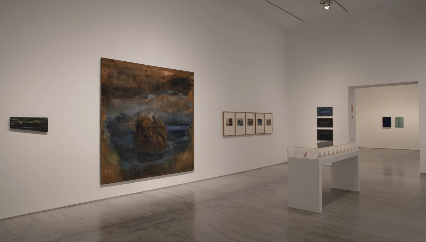 Vista de la exposición Juan Uslé. Ese barco en la montaña