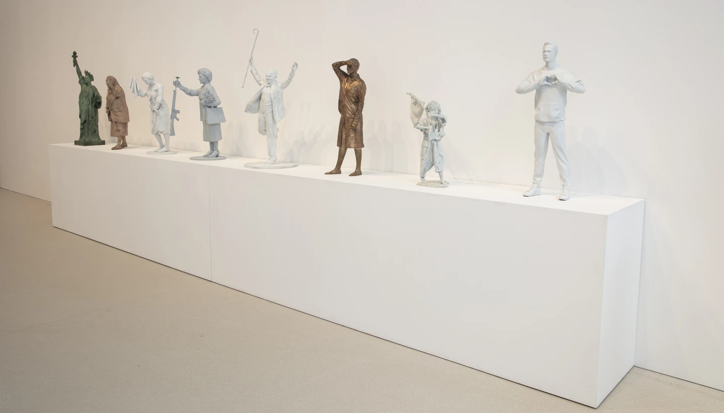 Fernando Sánchez Castillo. Figuras de memoria expandida. 2017-2026. Bronce, impresión 3D. Taller del artista: 