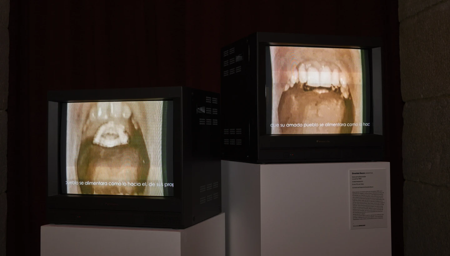 Vista de la exposición Resistencia. Una selección de video sudamericano, 2025. Museo Nacional Centro de Arte Reina Sofí