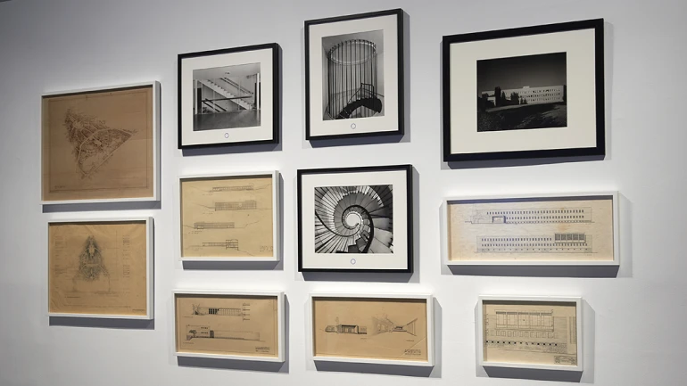 Vista de sala de la exposición Las biografías de Amos Gitai, 2014