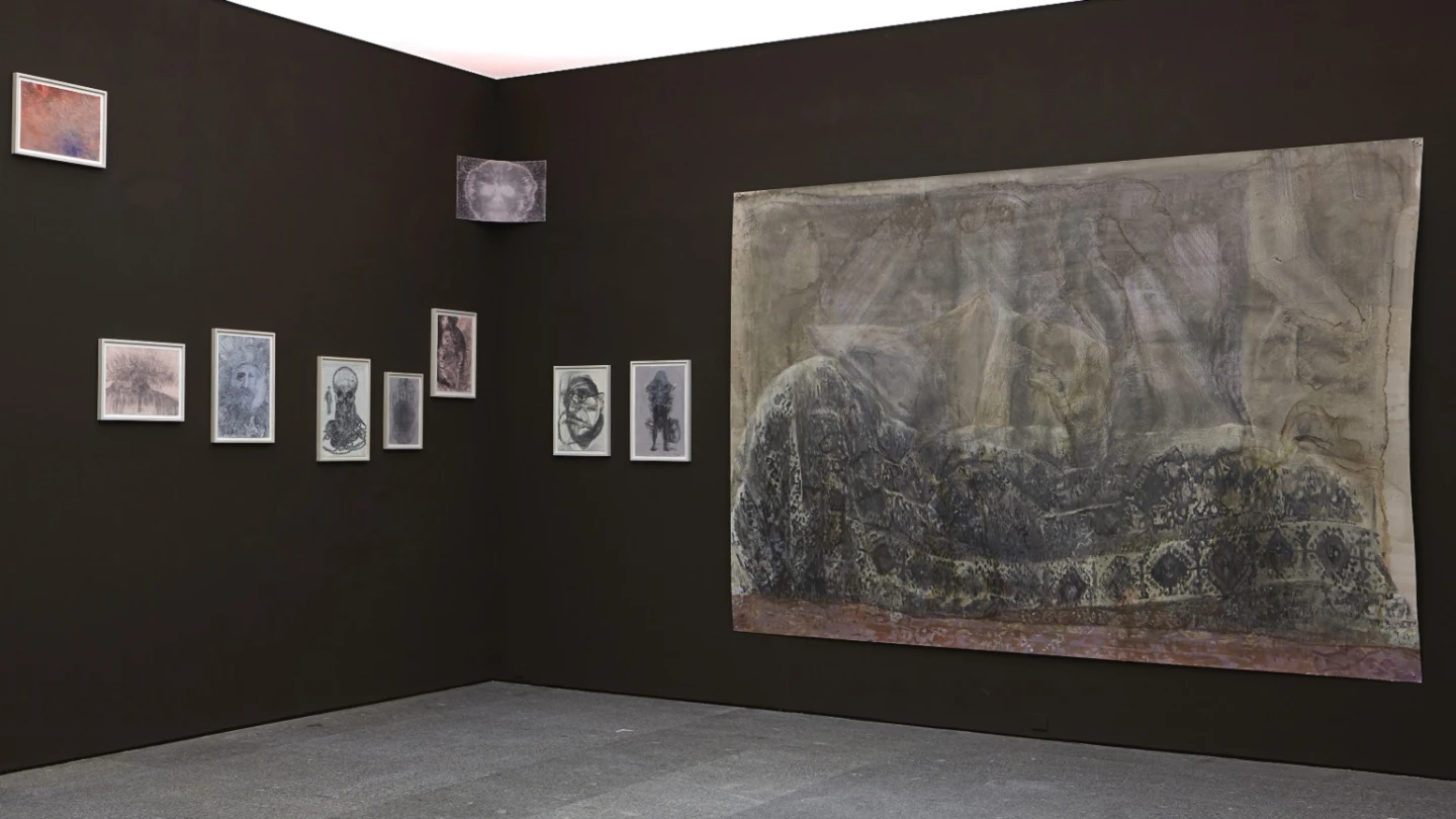 Vista de sala de la exposición. Elly Strik. Fantasmas, novias y otros compañeros, 2014