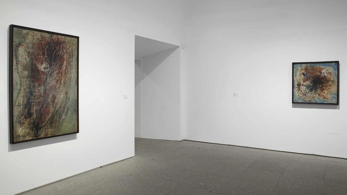 Vista de sala de la exposición Wols: el cosmos y la calle, 2014