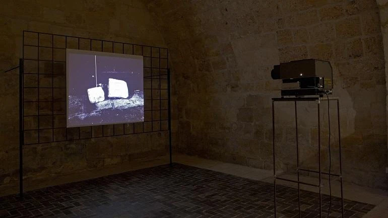 Vista de sala de la exposición. Ibon Aranberri. Gramática de meseta, 2010