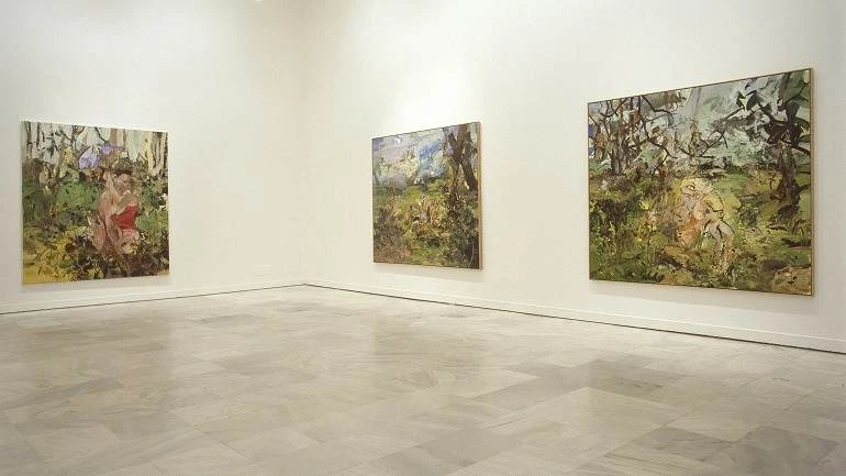 Vista de sala de la exposición. Cecily Brown, 2004