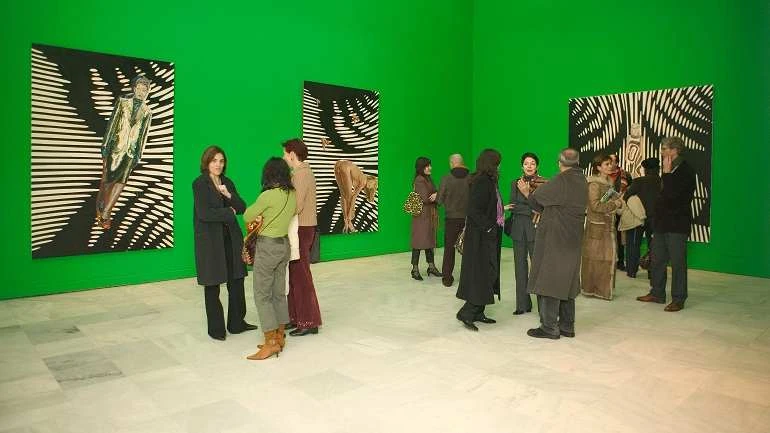 Vista de sala de la exposición Victoria Civera. Bajo la piel, 2005