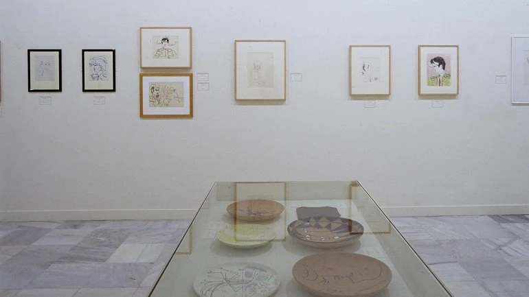 Vista de sala de la exposición. Cocteau y España, 2001