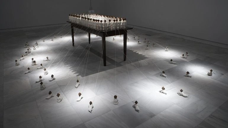 Vista de sala de la exposición. Amy Cutler. Alteraciones, 2007